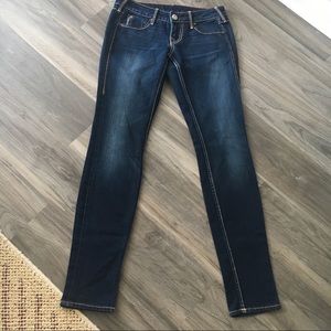 True Religion Women's Jeans Sz 25 Skinny Dark Wash